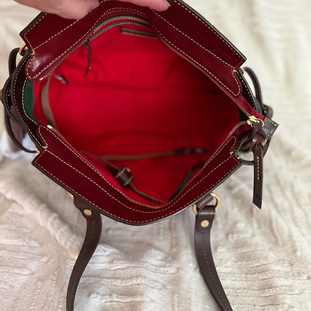 Dooney & Bourke Burgundy Satchel - Picture 4 of 4